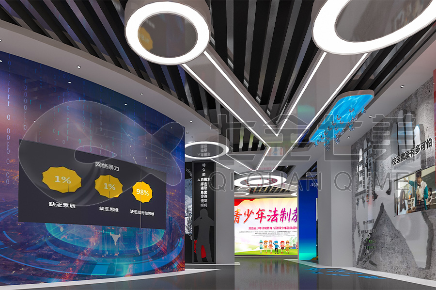 高科技普法科普教育展館-青少年法治文化教育中心設(shè)計方案-互動普法科普教育館設(shè)備-青少年法制館設(shè)計平面圖