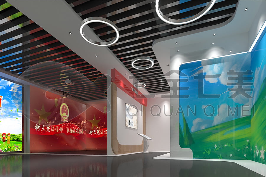 法制教育館，普法教育展館方案設(shè)計公司，法院普法教育平臺設(shè)計平面圖