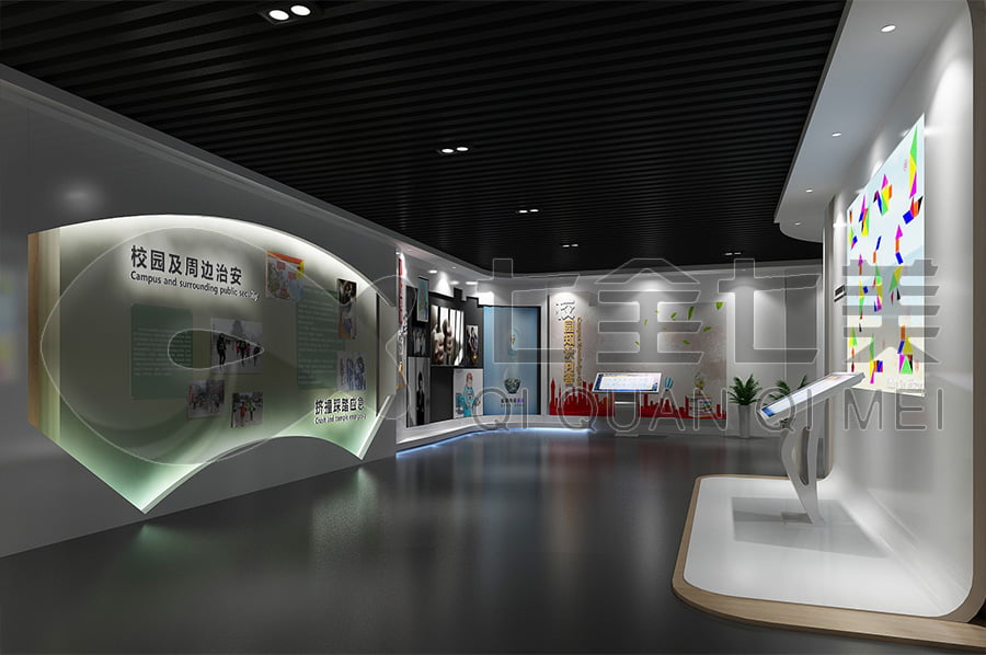 未成年法治教育基地，法制宣傳平臺(tái)產(chǎn)品，法院法制主題展廳設(shè)計(jì)平面圖