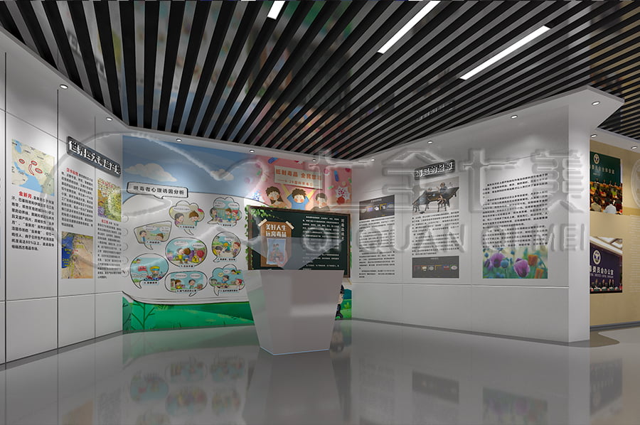 禁毒教育基地建設公司，數(shù)字化禁毒防艾示范基地，禁毒警示展館建設公司