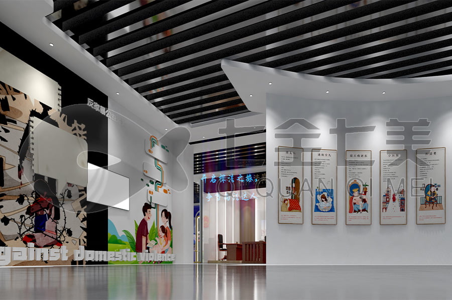 青少年法治教育展館，法治文化教育基地設(shè)備，法院法治示范基地設(shè)計平面圖